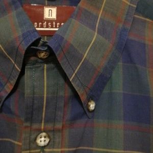 Vintage 80s Nordstrom Plaid LS Button Down